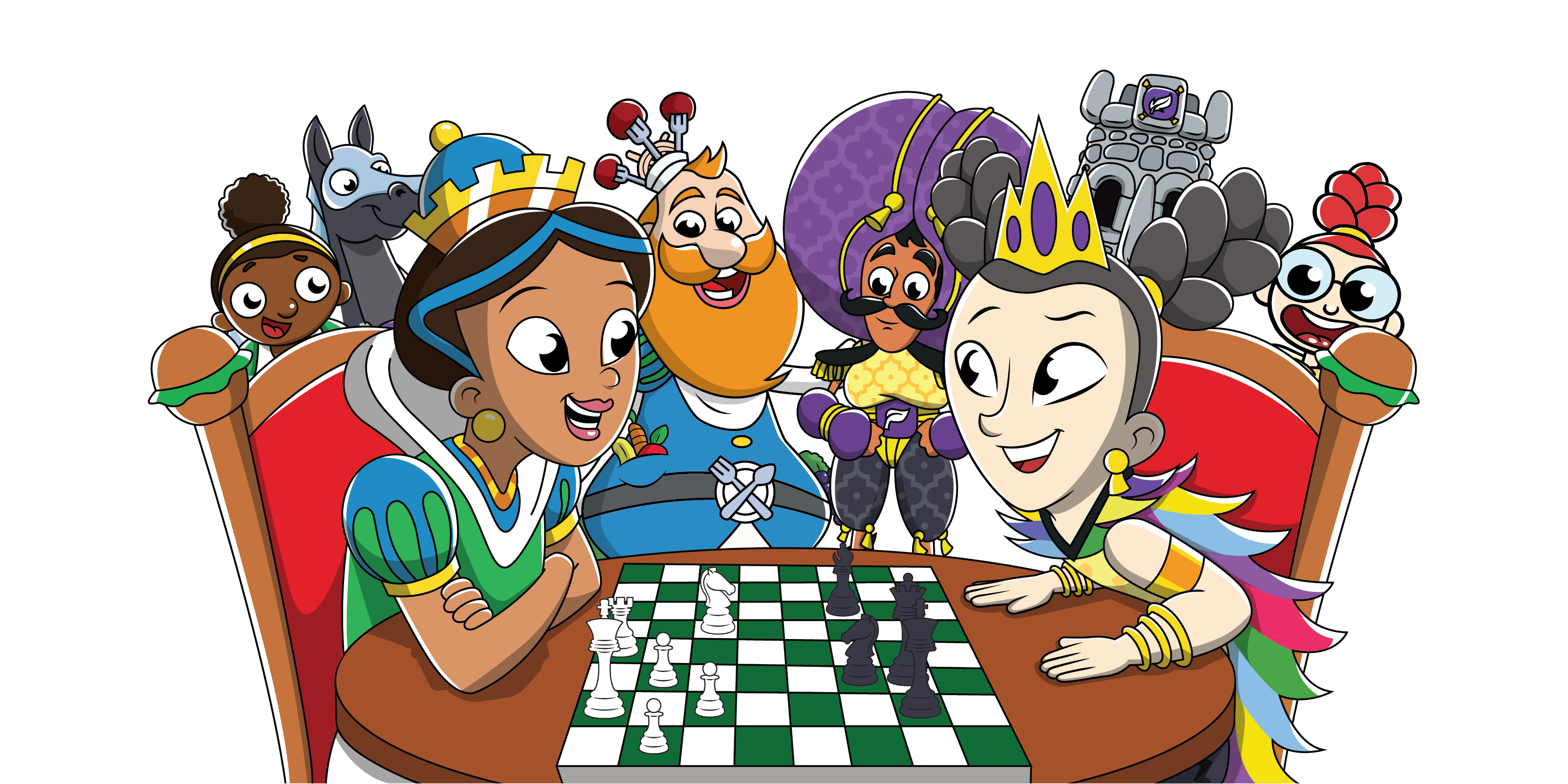 Story Time Chess characters